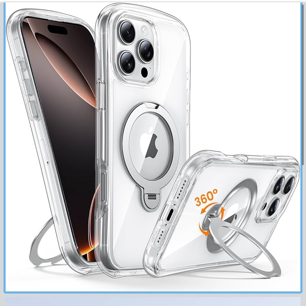 Clear Magnetic Phone Case with Stand